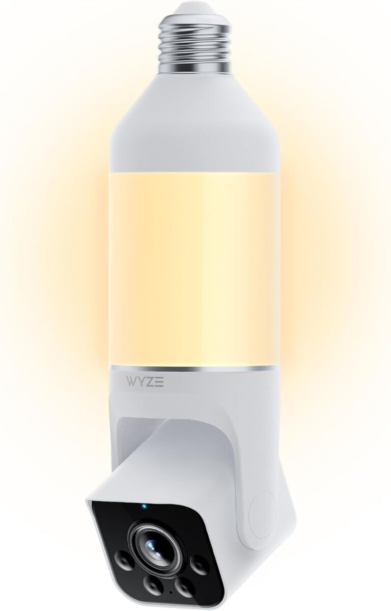 WYZE Bulb Cam - 2K HD Smart Light Bulb Security Camera, E26 Socket
