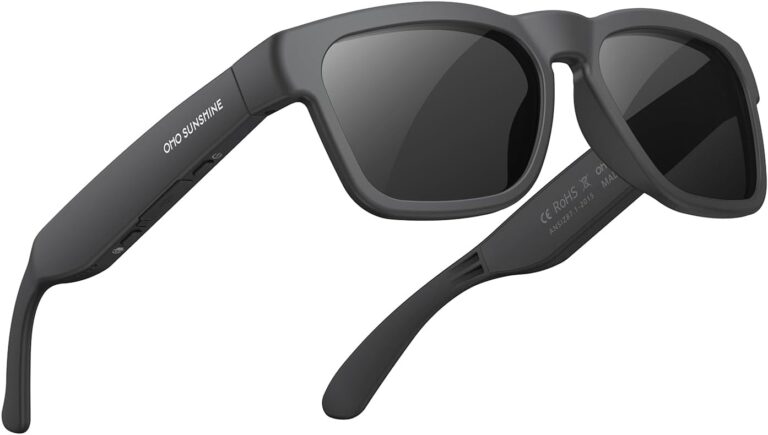 OhO Open Ear Smart Glasses, UV400 Z87.1 Lightweight Bluetooth Sunglasses