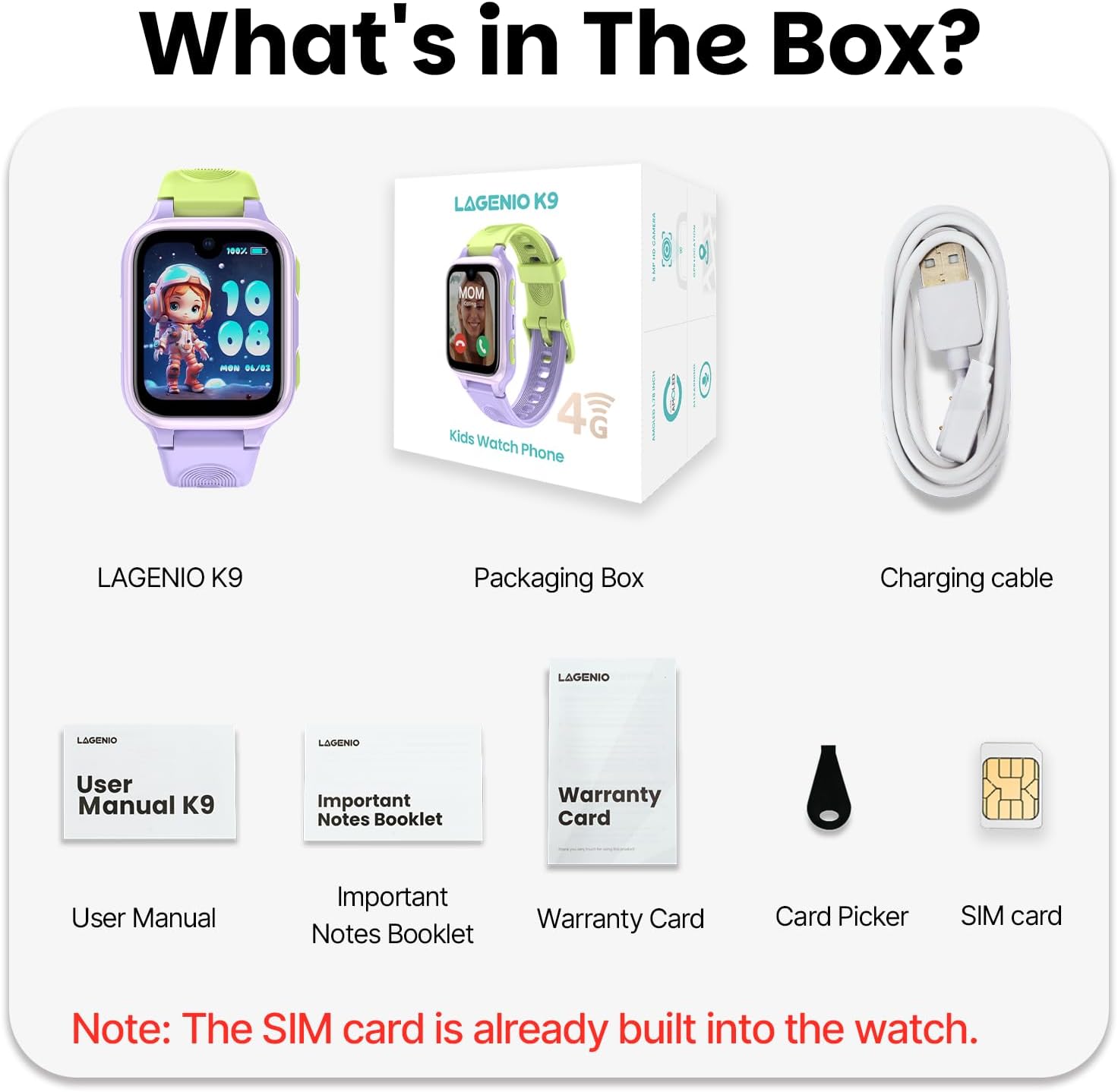 K9 Smart Watch for Kids with GPS Tracker, AI Voice & Video Call,1.78" AMOLED, 4G Smartwatch with SOS, Parental Controls, School Mode, IP68 Waterproof Kids Smartwatch for Teens Ages 3 and Up - Image 9