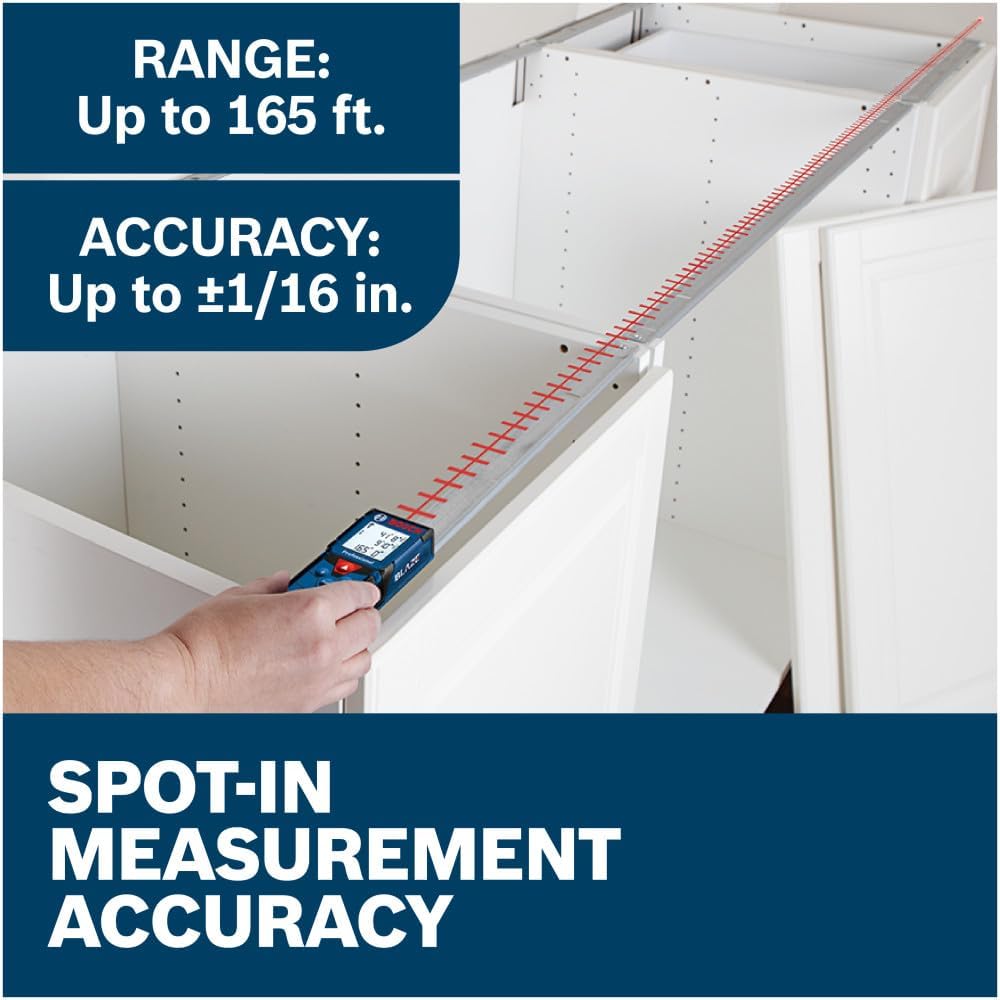 Bosch GLM165-40 Blaze Pro 165 Ft. Laser Measure, Laser Measuring Tool - Image 10