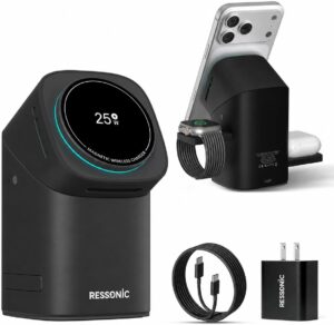 25W 3 in 1 Wireless Charging Statio...