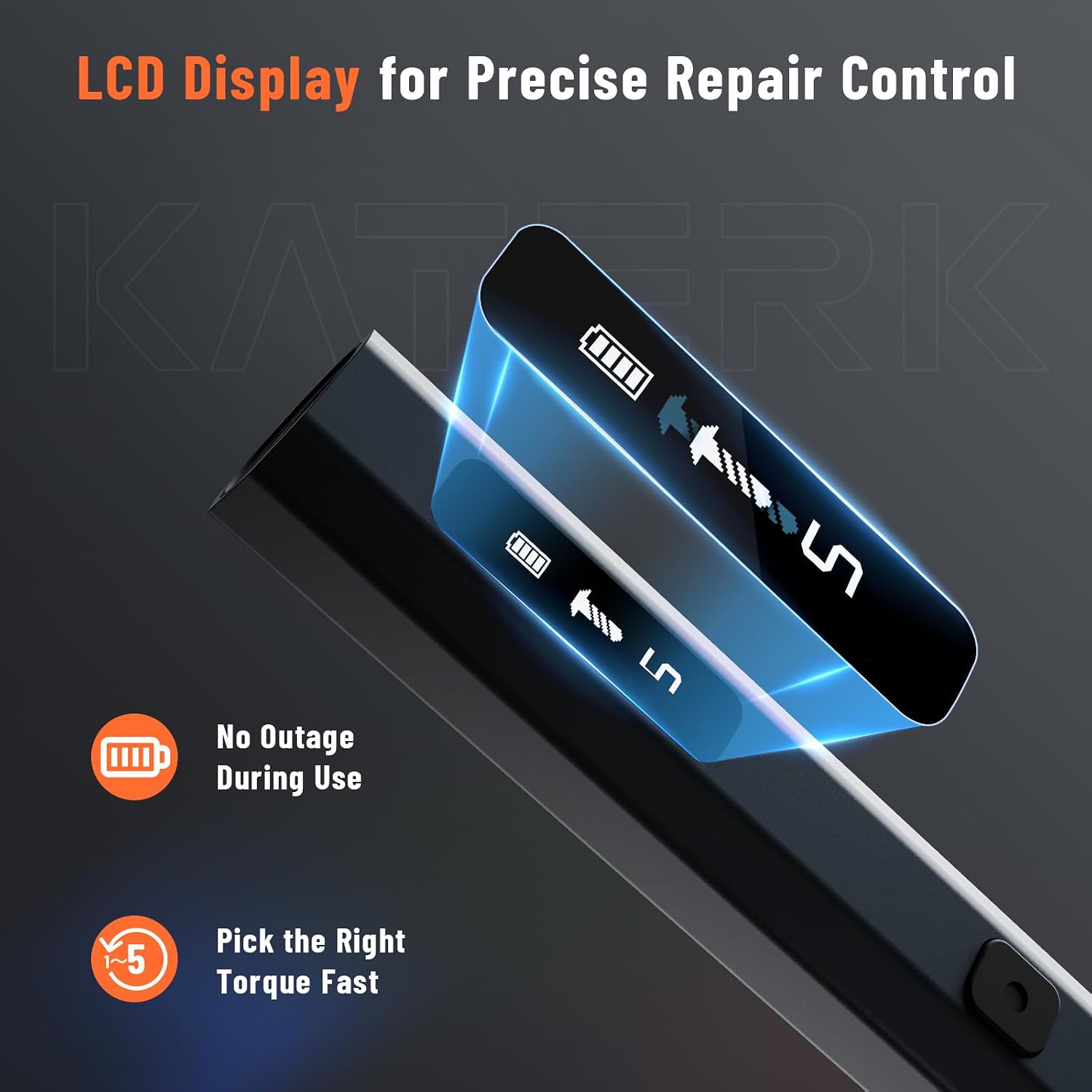 KATERK Electric Screwdriver, 500mAh Mini Electric Screwdriver - Image 5