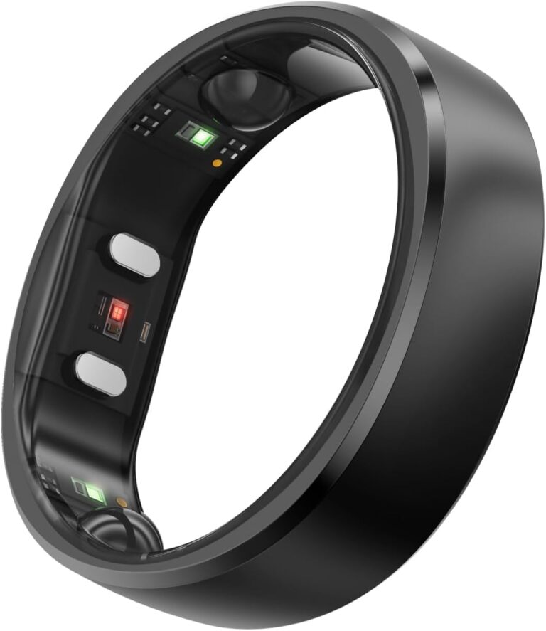 RingConn Gen 2 Smart Ring - Sleep Apnea Monitoring(Black, Size 8)