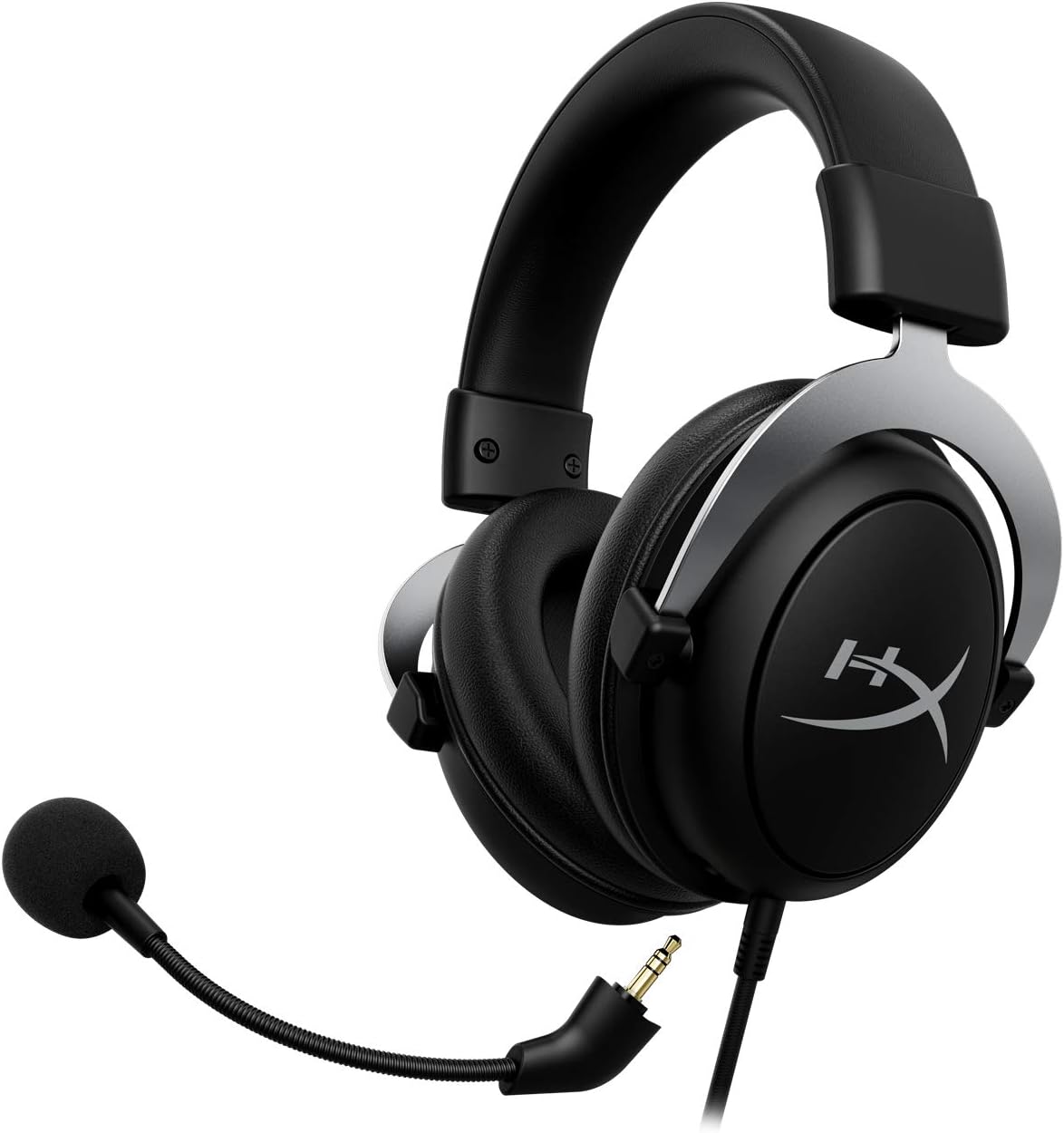 HyperX CloudX, Official Xbox Licensed Gaming Headset, Compatible with Xbox One and Series X|S, Memory Foam Ear Cushions, Detachable Noise-Cancelling Mic, in-line Audio Controls,Black/ Silver - Image 3