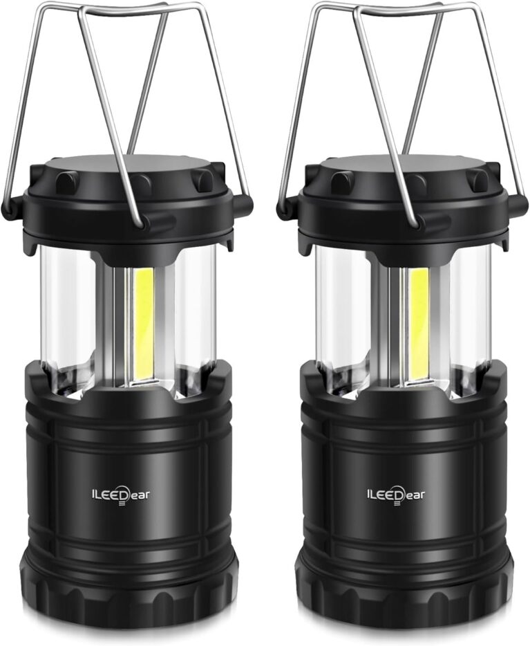 LED Camping Lantern, Battery Operated, 2 Pack