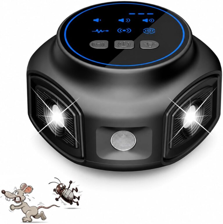 Indoor Ultrasonic Pest Repeller, 3 Ultrasonic Mode, 25-65 KHz