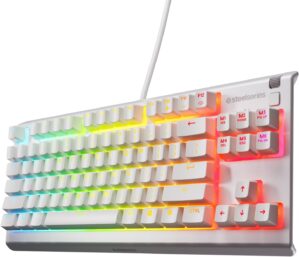 SteelSeries Apex 3 TKL White RGB Ga...