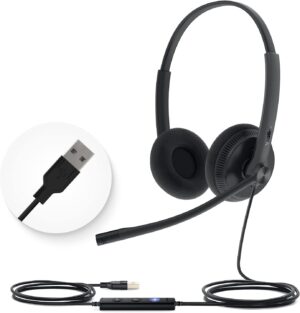 Yealink UH34 Lite Wired Headset,USB...
