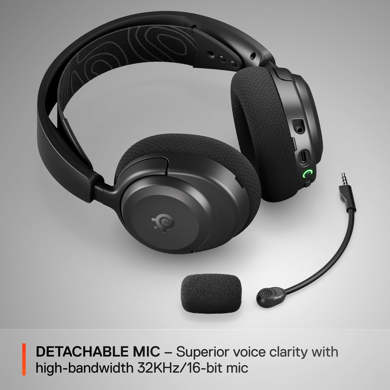 SteelSeries Arctis Nova 3X Wireless Multi-Platform Gaming Headset — Mobile App Control — 40 HR Battery — Neodymium Magnetic Drivers — 2.4GHz/Bluetooth — Xbox, PS5, PC, Switch, Mobile — Black - Image 8