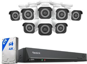 REOLINK 16CH 4K Security Bullet Cam...