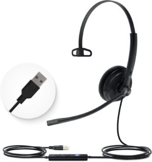 Yealink UH34 Lite Wired Headset,USB...