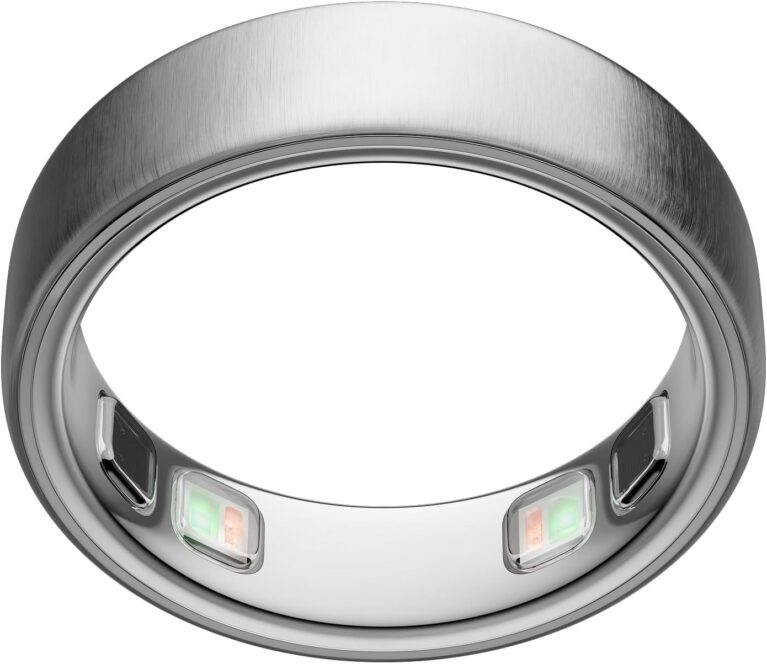 OURA Ring 5 Smart Ring - Brushed Silver - Size 8 - Fitness & Sleep Tracker