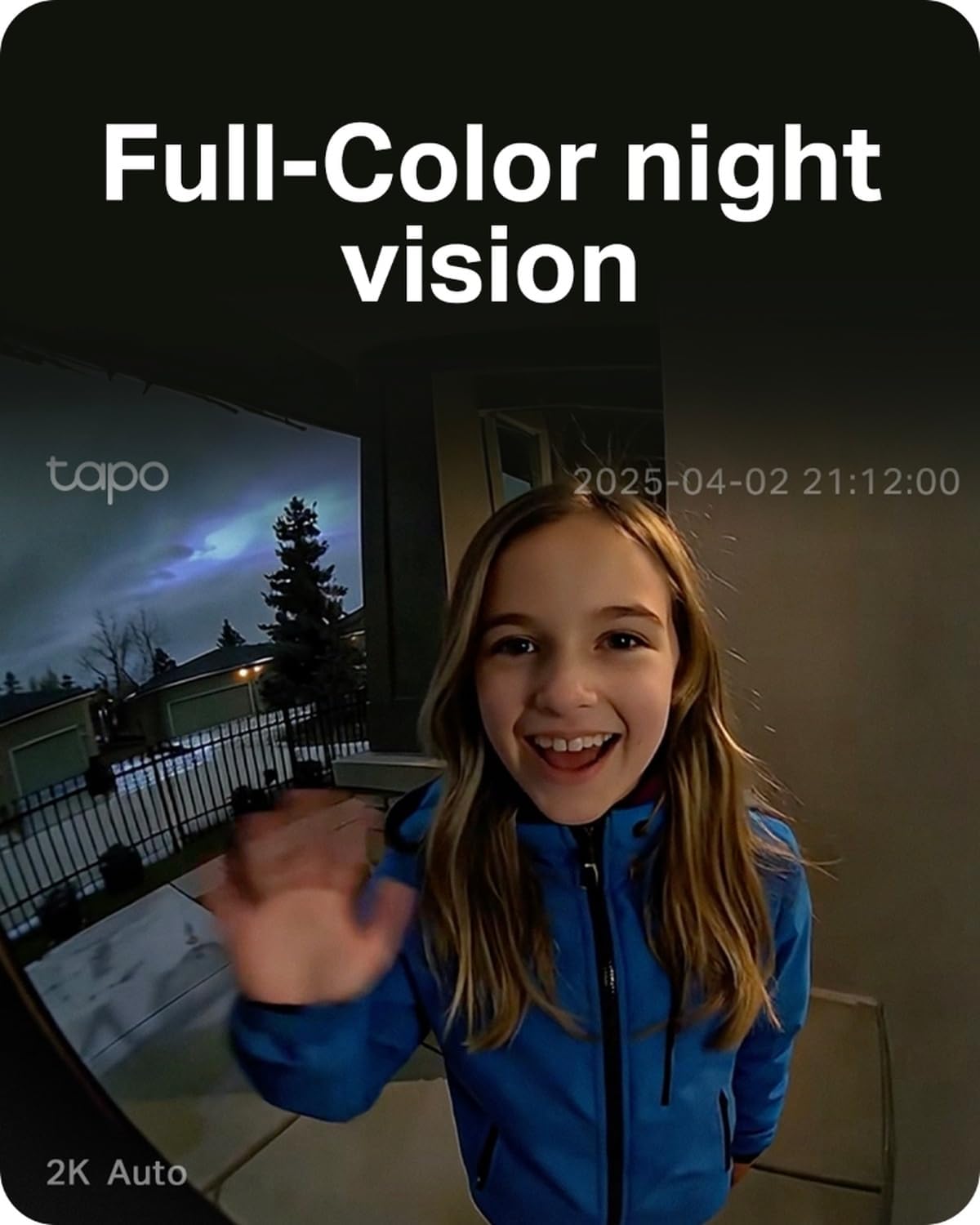 Tapo 2K Wireless Smart Video Doorbell w/Chime, 160° Ultra-Wide View, D210 - Image 5