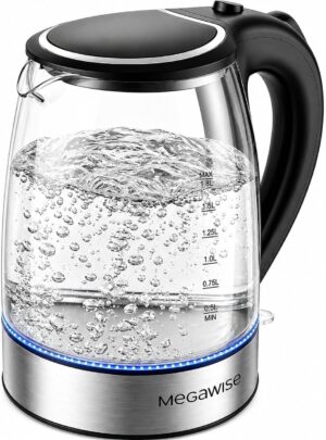 MEGAWISE 1.8 L Glass Electric Kettl...