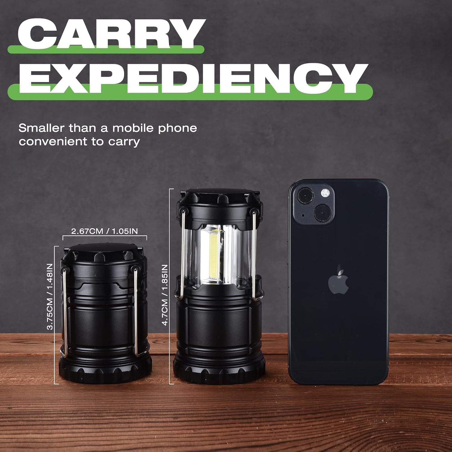 KPKJOO Lantern Collapsible Camping Light, Battery Operated Lanterns LED Super Bright for Power Outages Indoor Emergency Outdoor Camping Hiking Kit (4, COB) - Image 4