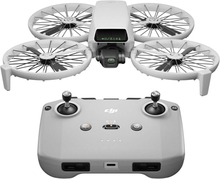 DJI Flip (RC-N3), Drone With 4K UHD Camera for Adults, Under 249 g, 3-Axis Gimbal Stabilization, 44000ft/13km Video Transmission, Palm Takeoff, Auto Return, Intelligent, 31-Min Flight Time
