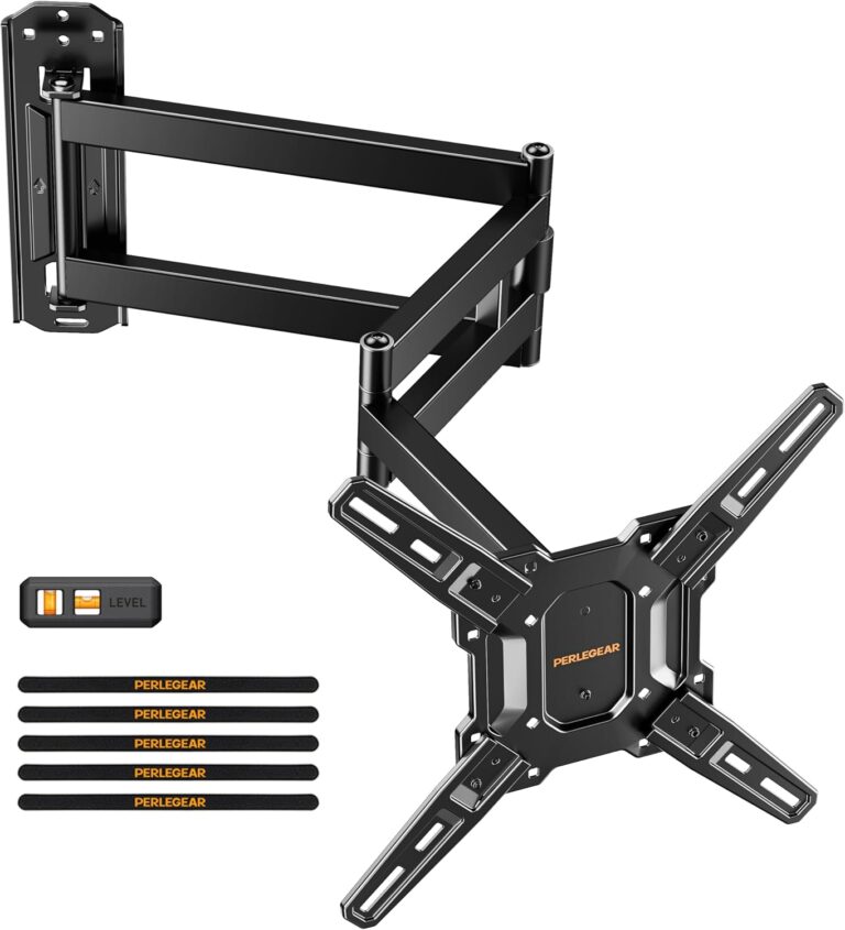 Perlegear Long Arm TV Wall Mount for 32-65″ TVs, 37.4” Long Extension