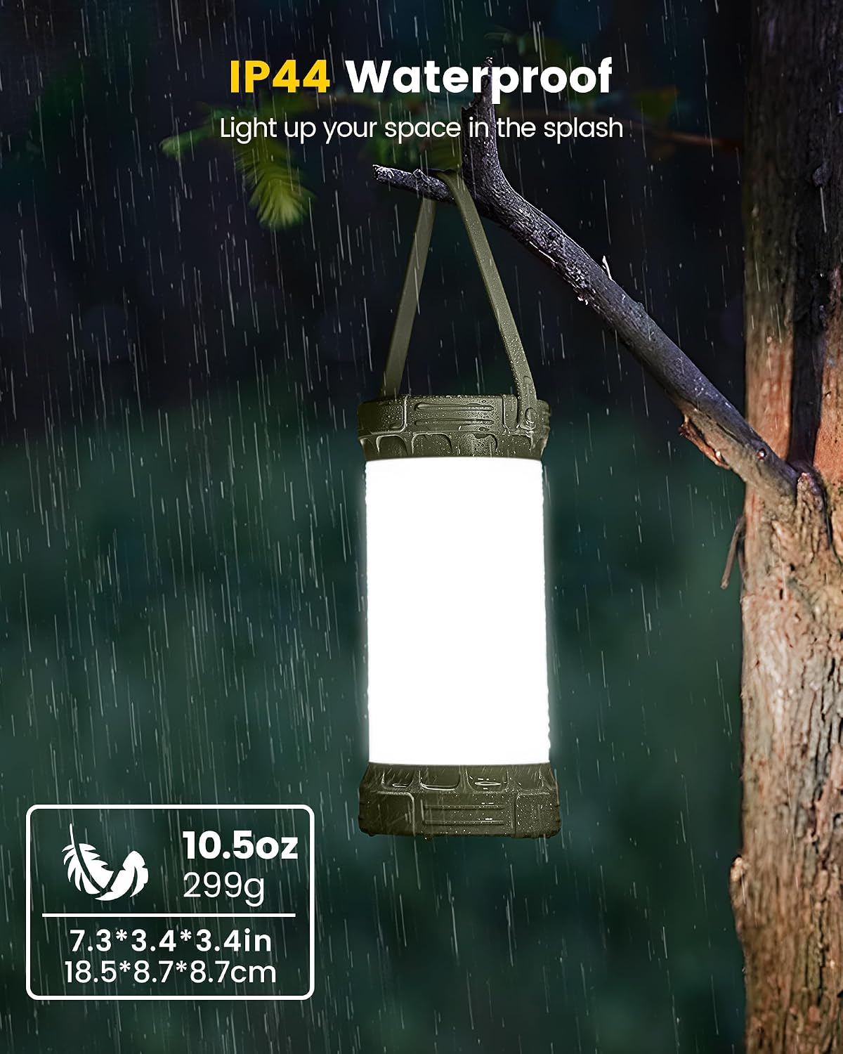 Glocusent LED Rechargeable Camping Lantern, Camping Light with 5000mAh - Image 6