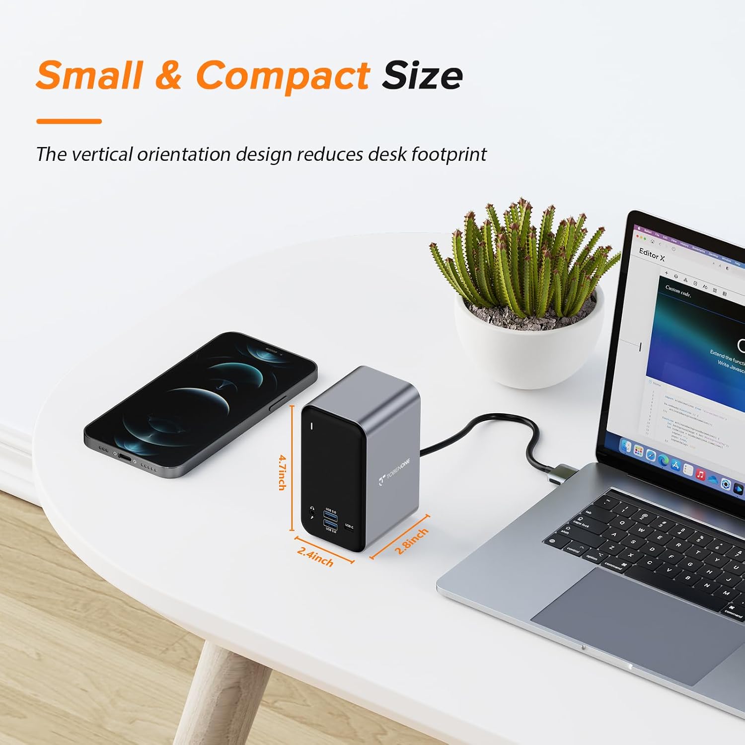 TobenONE 15-in-2 MacBook Pro Docking Station, Dual 4K Monitor, Plug & Play - Image 8