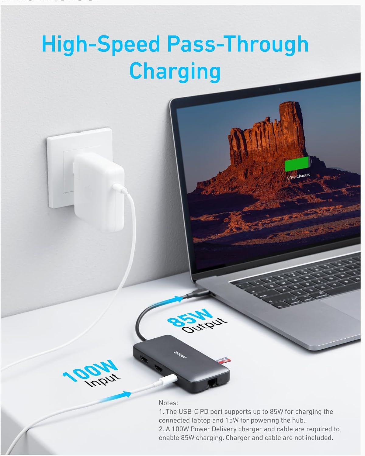 Anker Laptop Docking Station Dual Monitor, 8-in-1 USB C Hub with 4K HDMI - Image 6