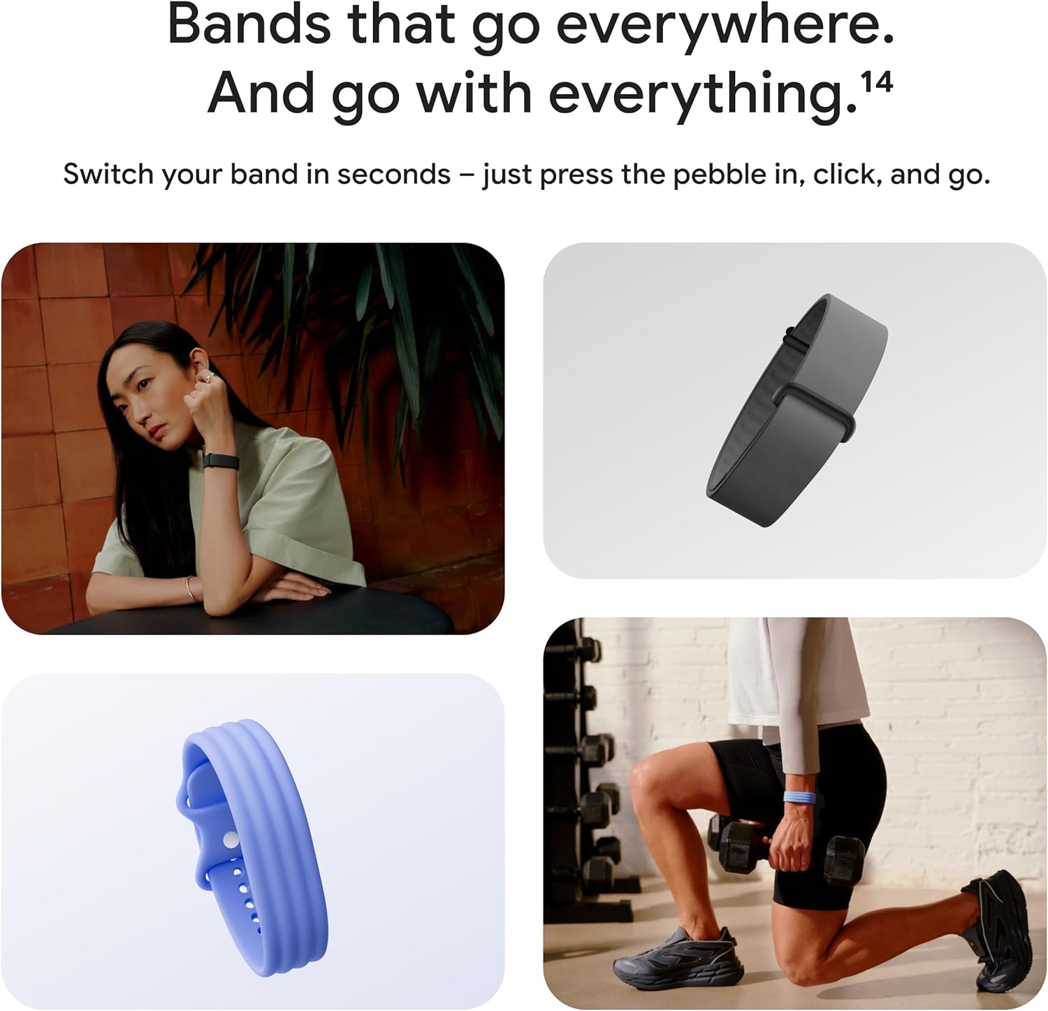 Fitbit Google Air - Screenless Activity Tracker - Obsidian - Image 11
