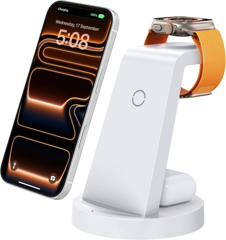 Anlmz 3 in 1 Charging Station - Wireless Charger for Apple Multiple Devices