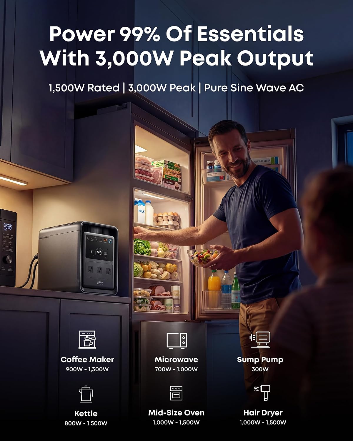 Anker SOLIX S2000 Portable Power Station, 2,010Wh, 3,000W Peak, Home Backup - Image 7