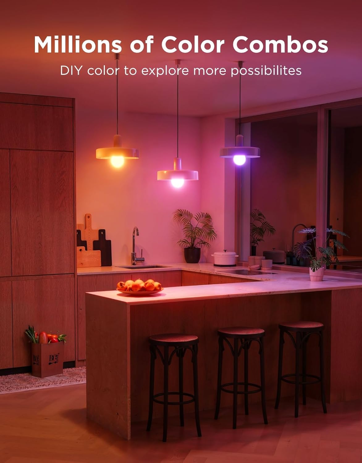Govee Smart Light Bulbs, A19 Color Changing Light Bulb, 800 LM, E26 Base - Image 2