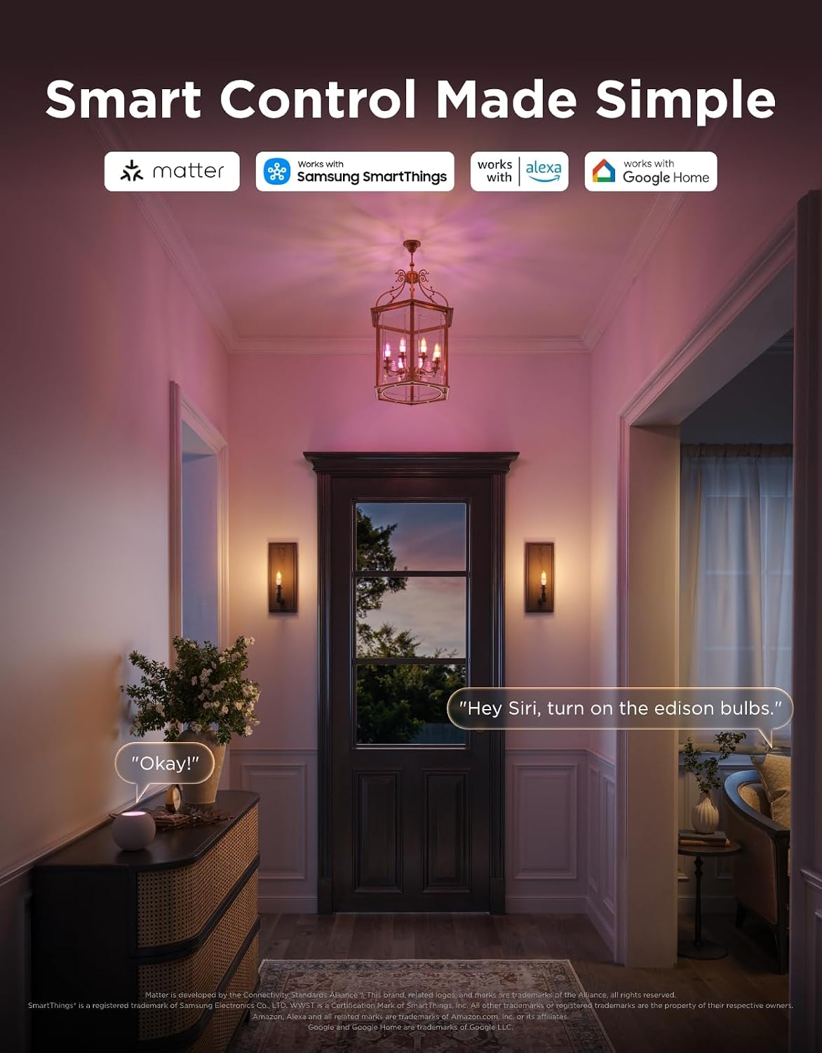 Govee E12 LED Candle Bulb, Smart Chandelier Light Bulbs for Living Room - Image 5