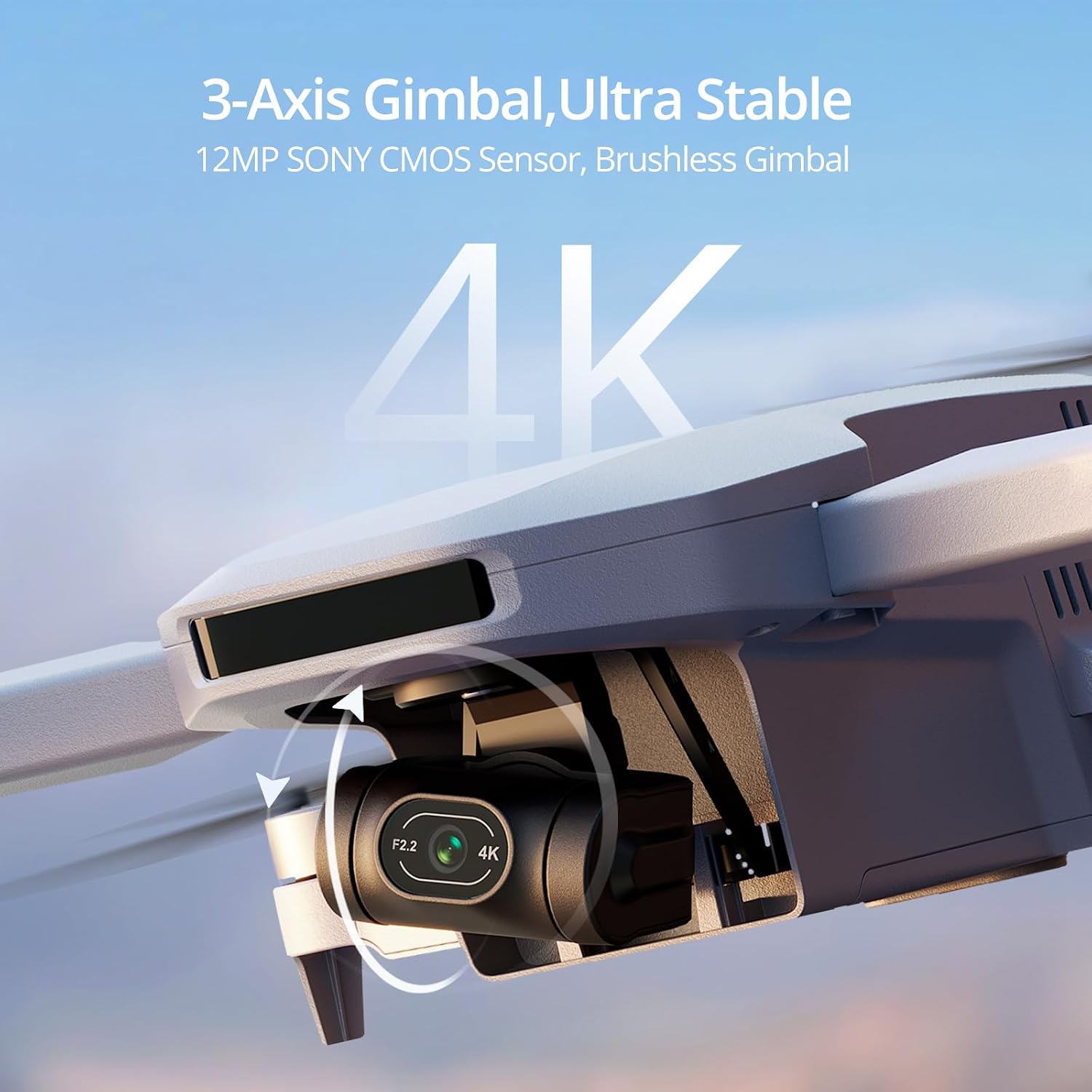 Potensic ATOM 4K GPS Drone, 3-Axis Gimbal, 96 Mins Flight, 6KM Transmission - Image 2