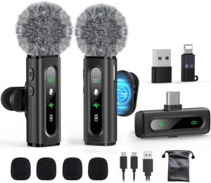 USB C Lavalier Microphone Wireless ...