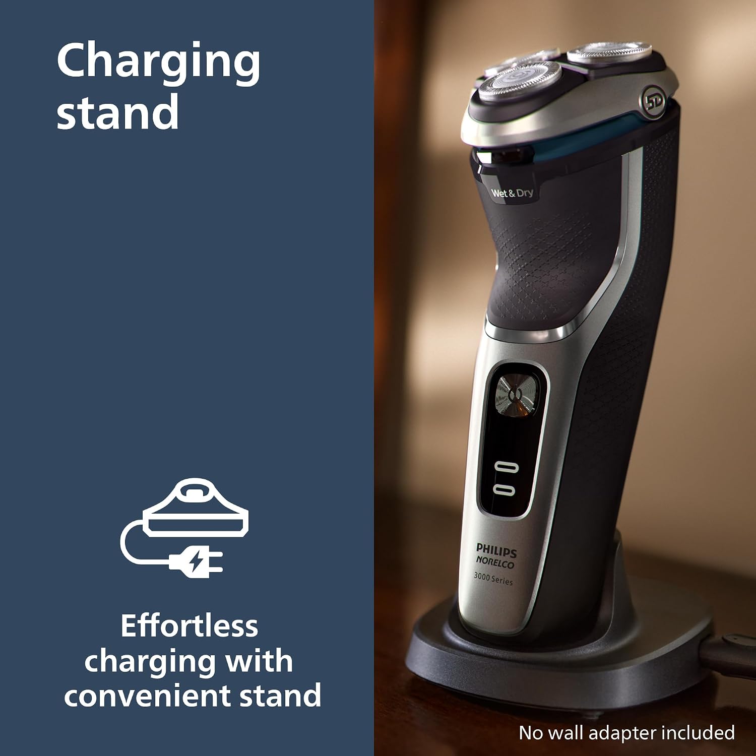 Philips Norelco 3900 Electric Shaver, Storm Blue - Image 3