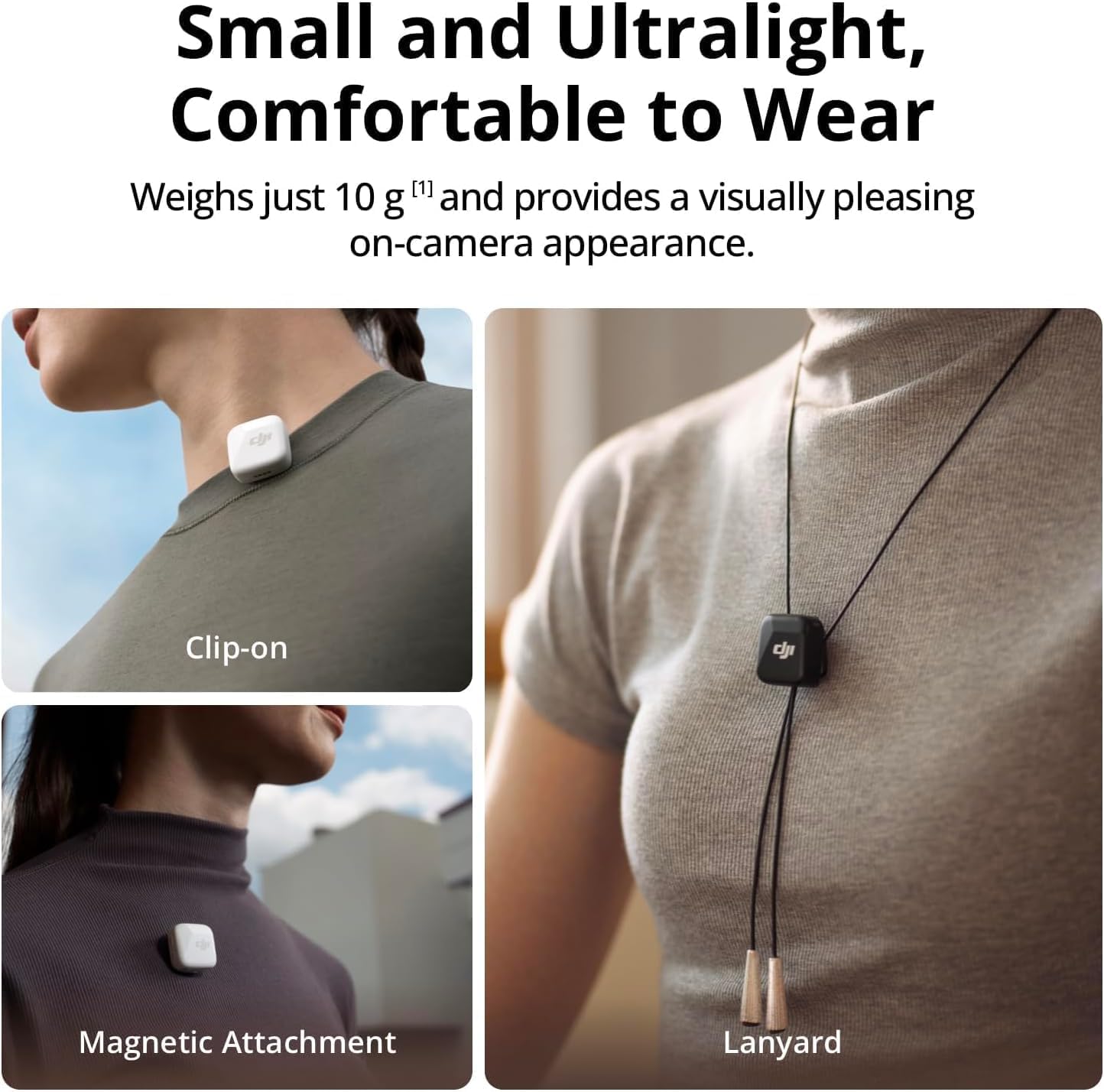 DJI Mic Mini (2 TX + 1 Mobile RX), Ultralight, Active Noise Cancelling - Image 2