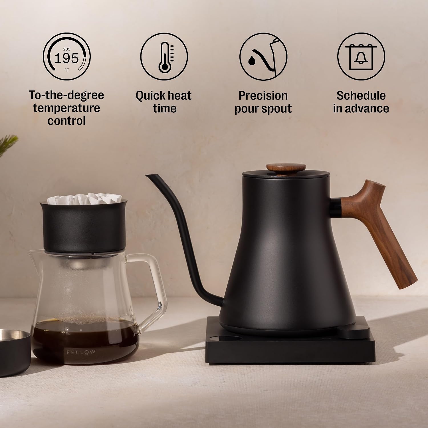 Fellow Stagg EKG Pro Gooseneck Electric Kettle for Pour-Over Coffee, Tea - Image 4