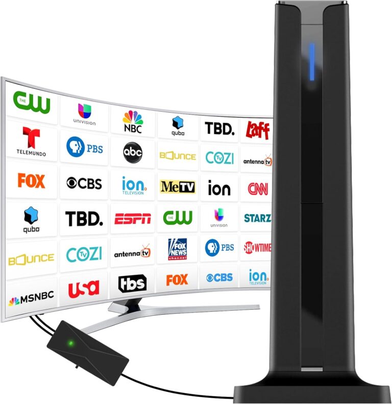 Digital TV Antenna for Smart TV Indoor,TV Antenna with 3M Stick Base