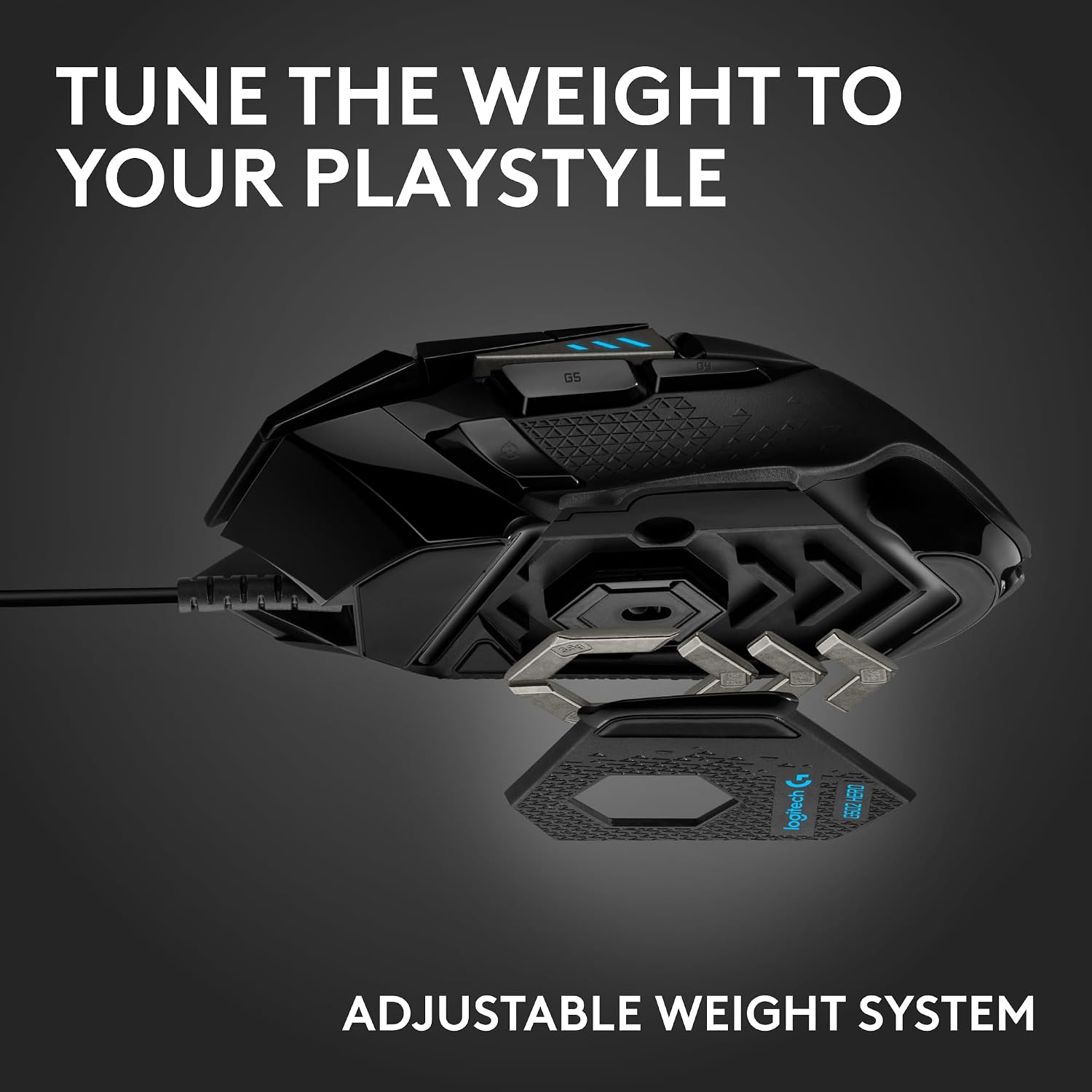 Logitech G502 Hero Wired Gaming Mouse - Black - Image 3