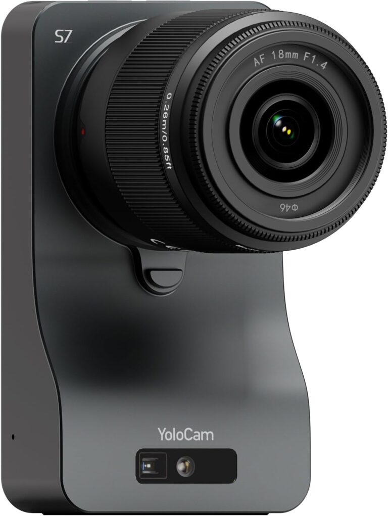 YOLOLIV YoloCam S7, 4K60 Streaming Camera with 18mm F1.4 MFT Lens