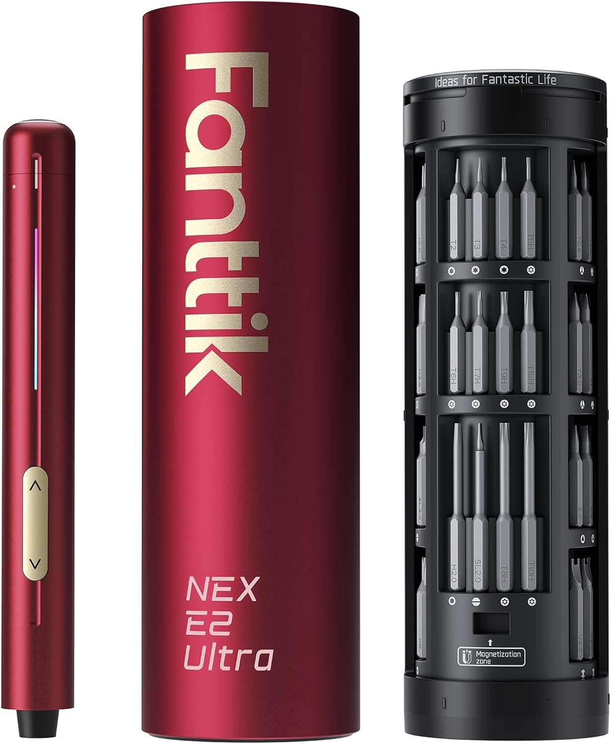 Fanttik E2 Ultra Electric Screwdriver, Screwdriver for Electronics (Red)