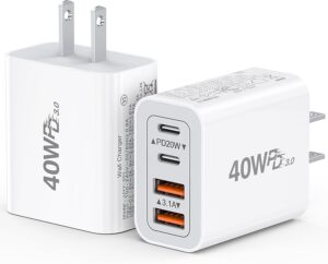 [2-Pack] 40W USB C Charger Cube Fas...