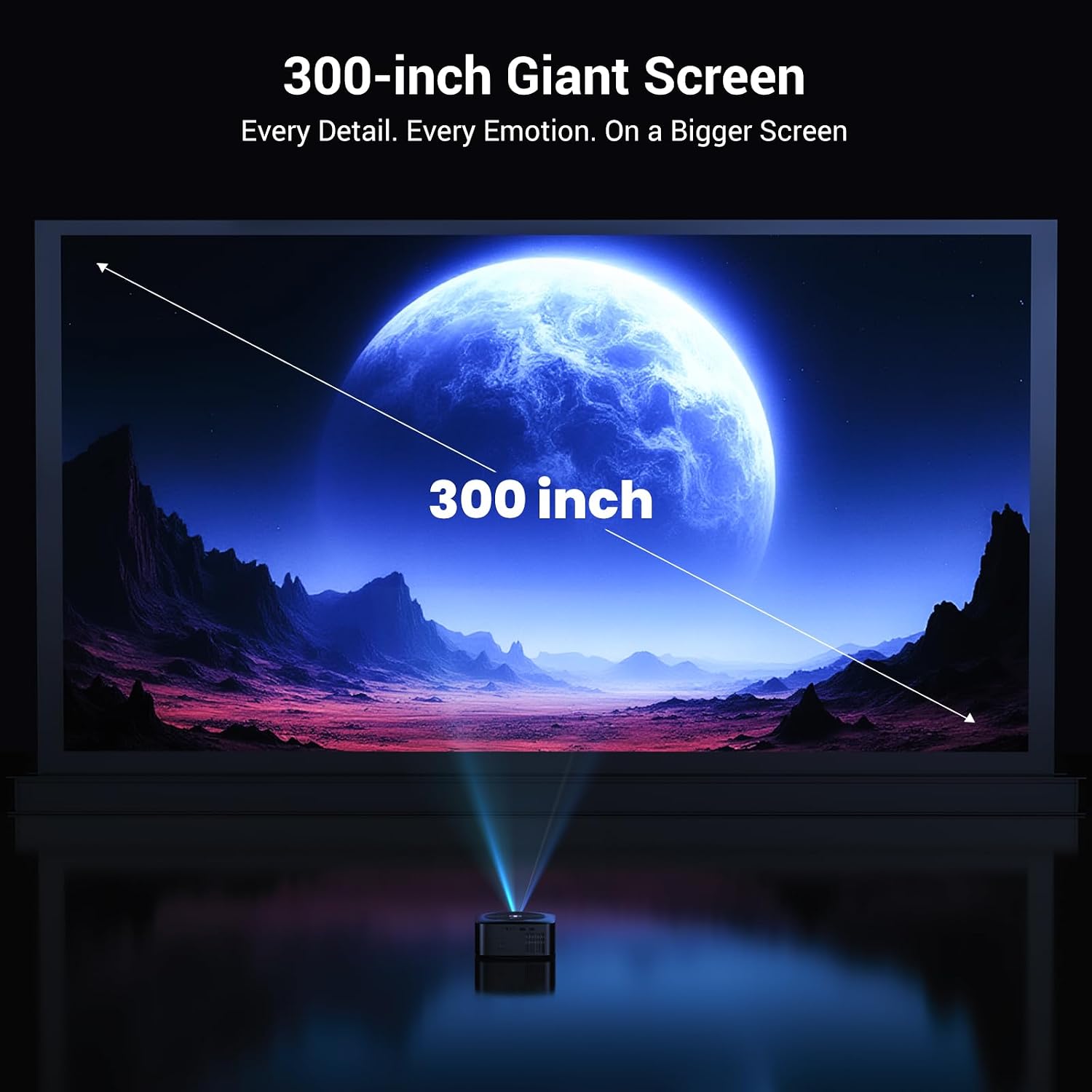 HAPPRUN 1500 ANSI 4K Decoding Outdoor Projector with Official Google TV - Image 7