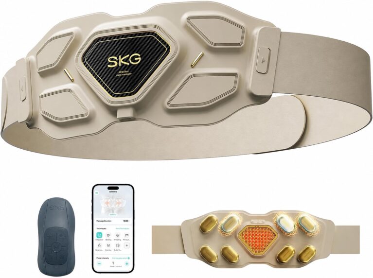 SKG W9 Ultra FSA 2.0 Lower Back Massager for Strain Relief Deep Tissue