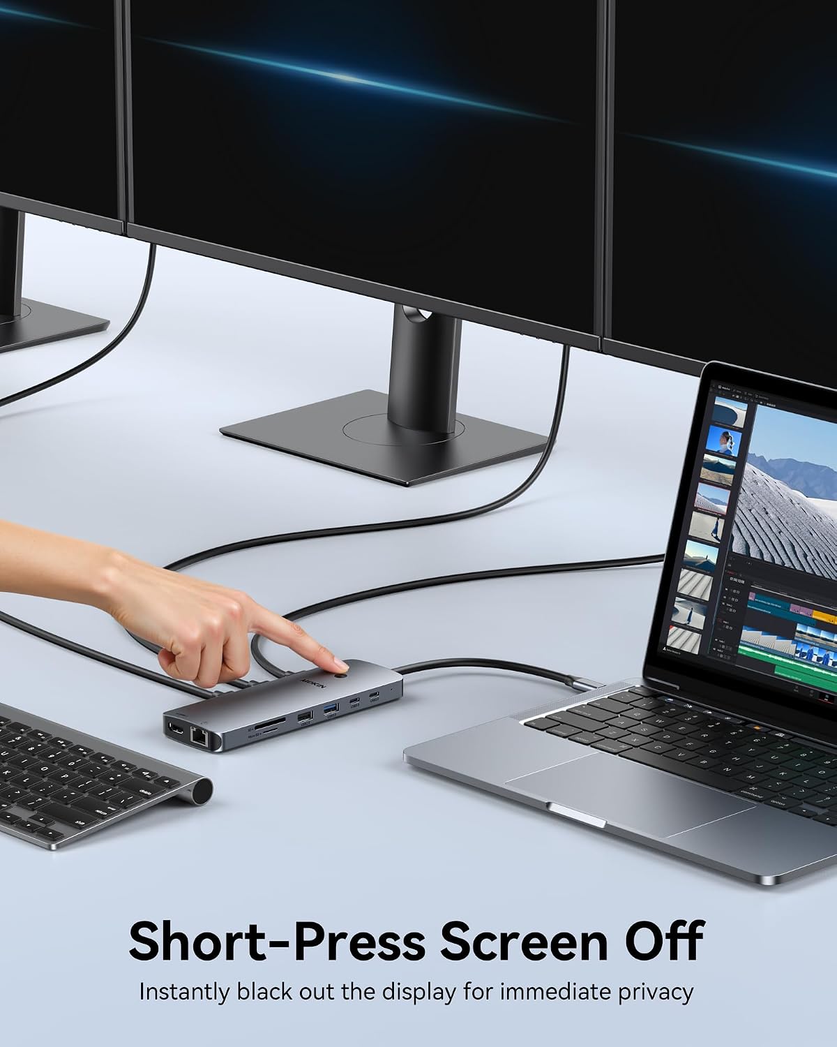 MOKiN Laptop Docking Station Dual Monitor 4K HDMI USB C Hub for Dell/HP/Mac - Image 4