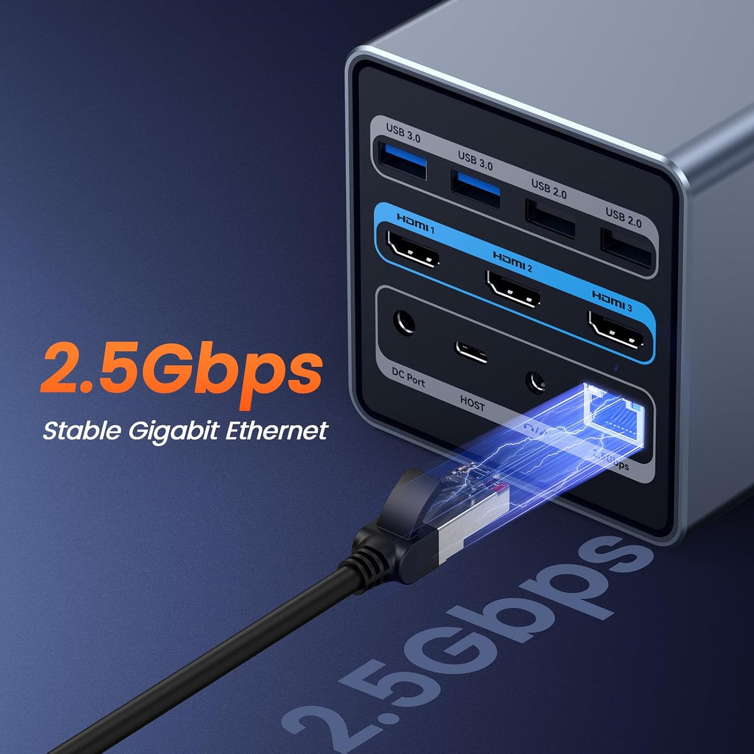 TobenONE 16-in-1 Laptop Docking Station Triple 4K Monitor,150W Power Supply - Image 8