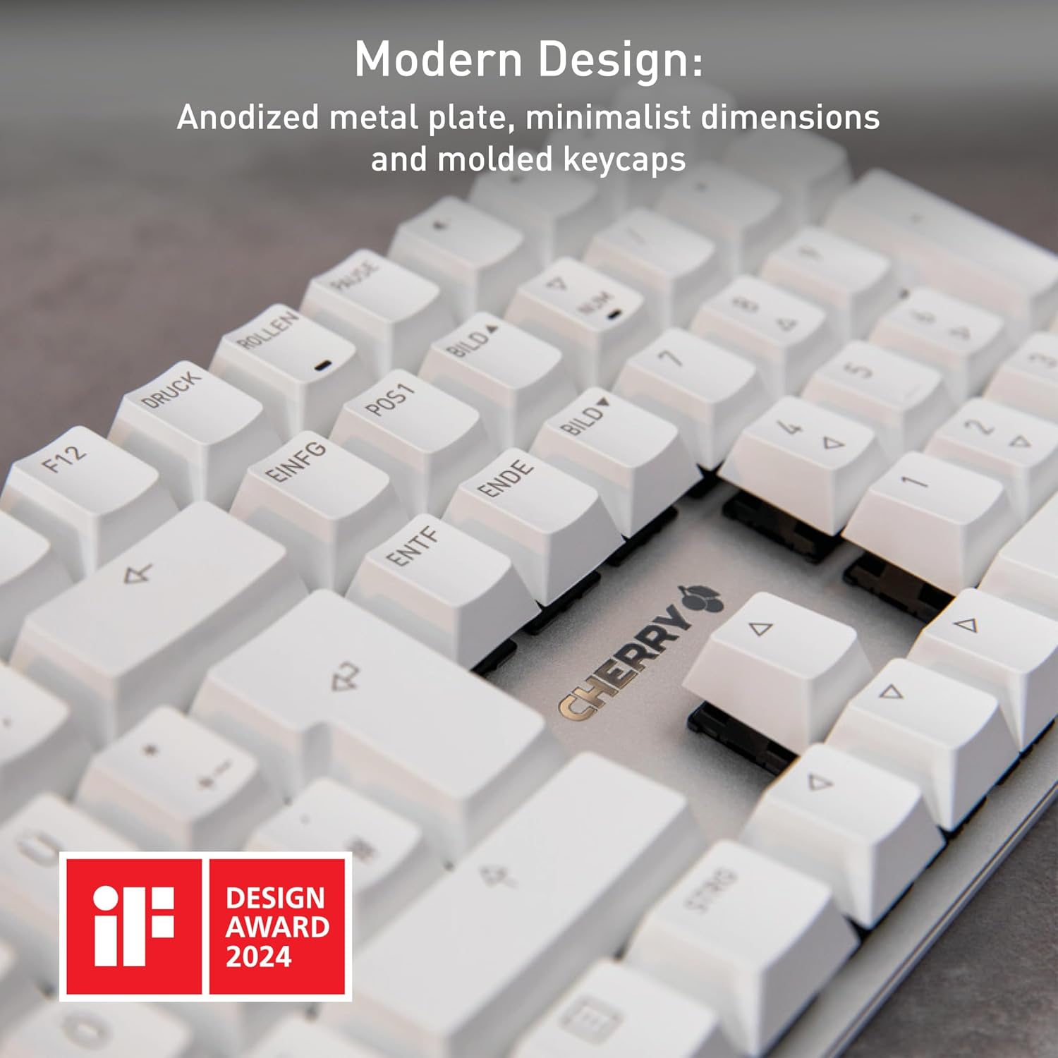 Cherry KC 200 MX Wired Mechanical Office Keyboard MX2A Silent RED Switches - Image 3