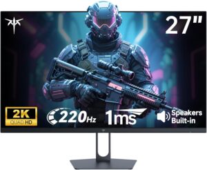 KTC 27 Inch Gaming Monitor 220Hz, 2...