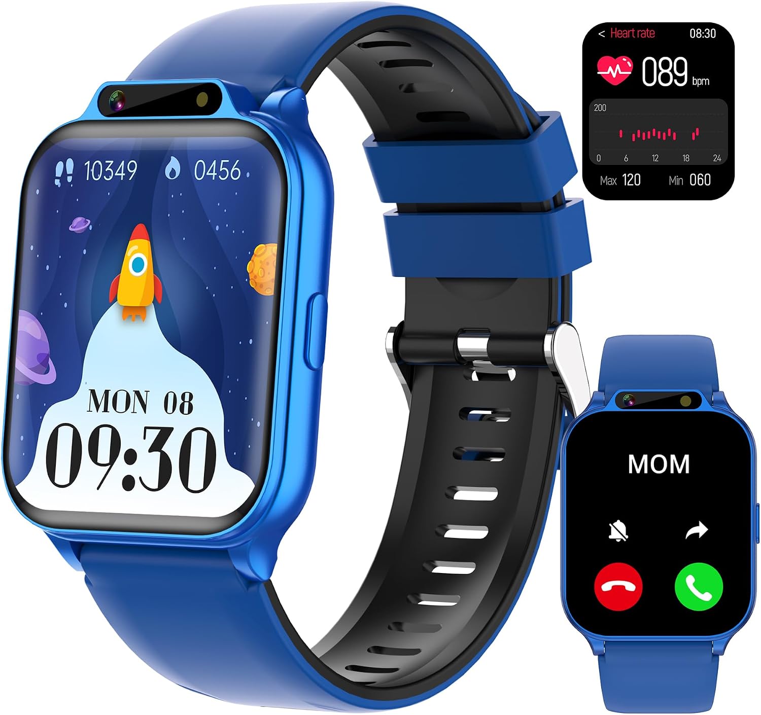 Kids Smart Watch with Fitness Tracker, Waterproof, Heart Rate/Sleep Monitor