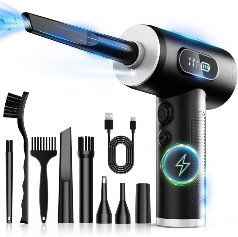 FRESMOL Compressed Air Duster, Rechargeable Cordless Electric Air Blower