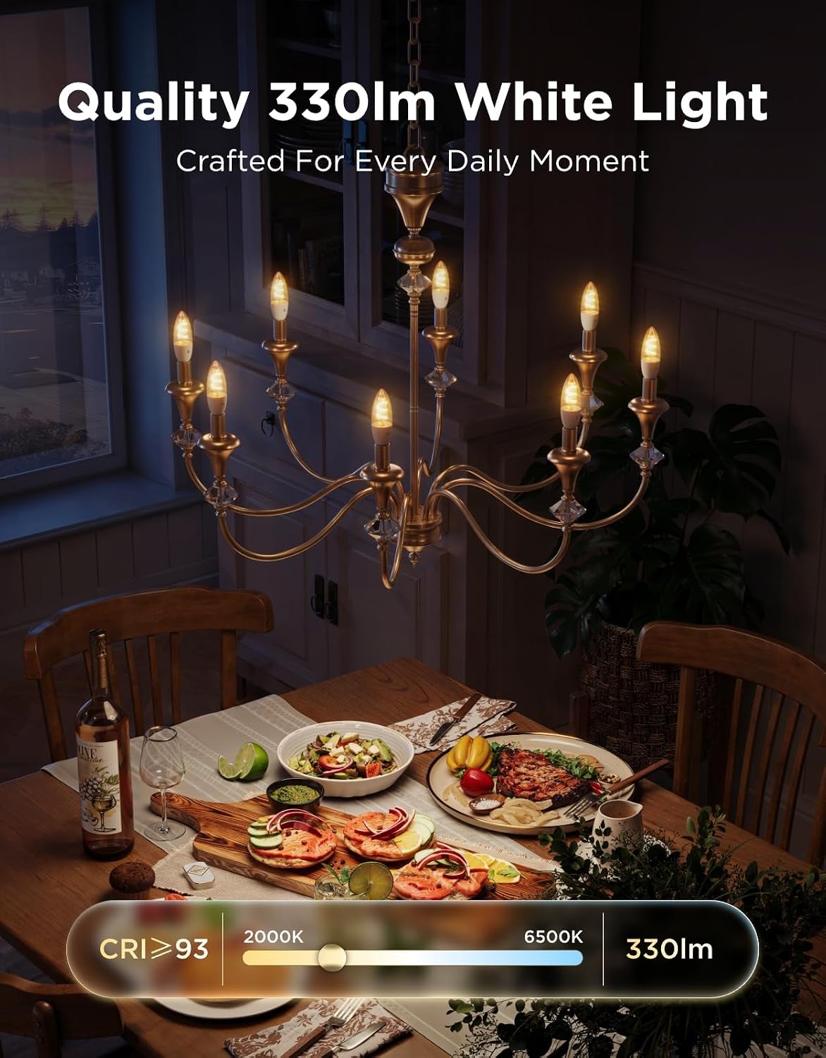 Govee E12 LED Candle Bulb, Smart Chandelier Light Bulbs for Living Room - Image 3