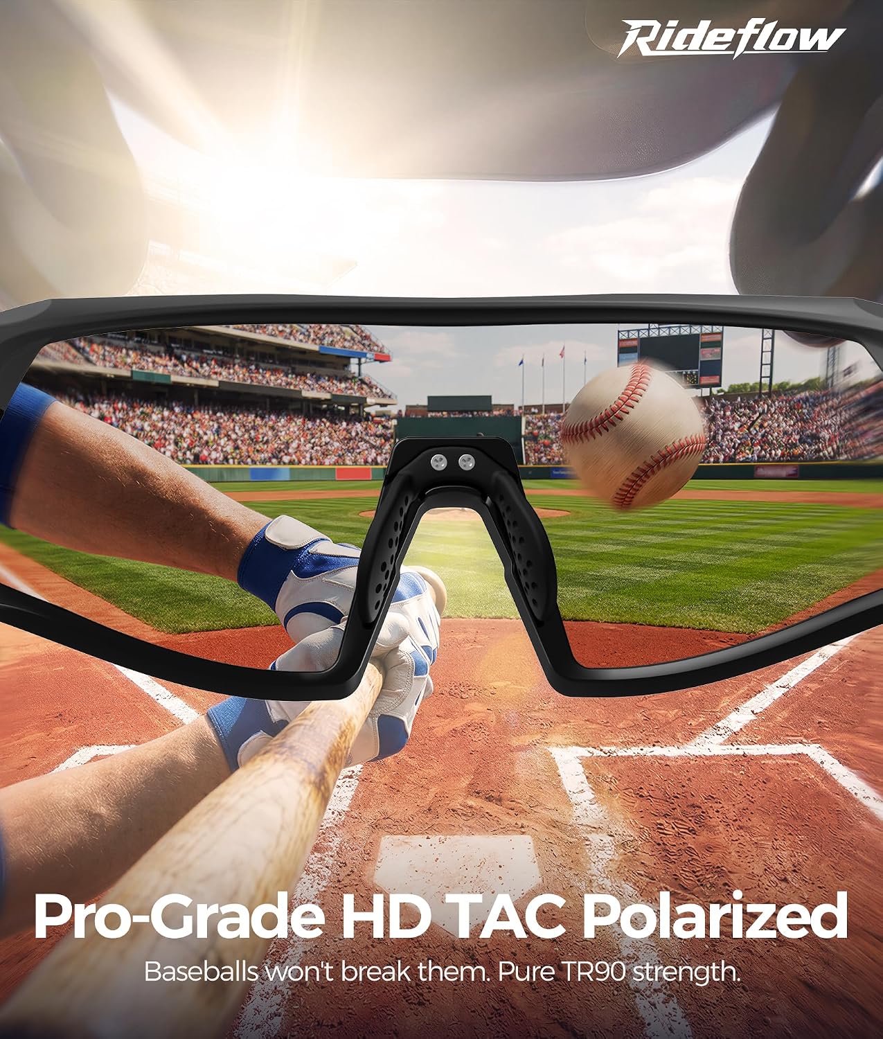 Original Design Polarized Sports Sunglasses for Men | Cycling Baseball Running Sunglasses UV400 | AeroTrack X - Image 5