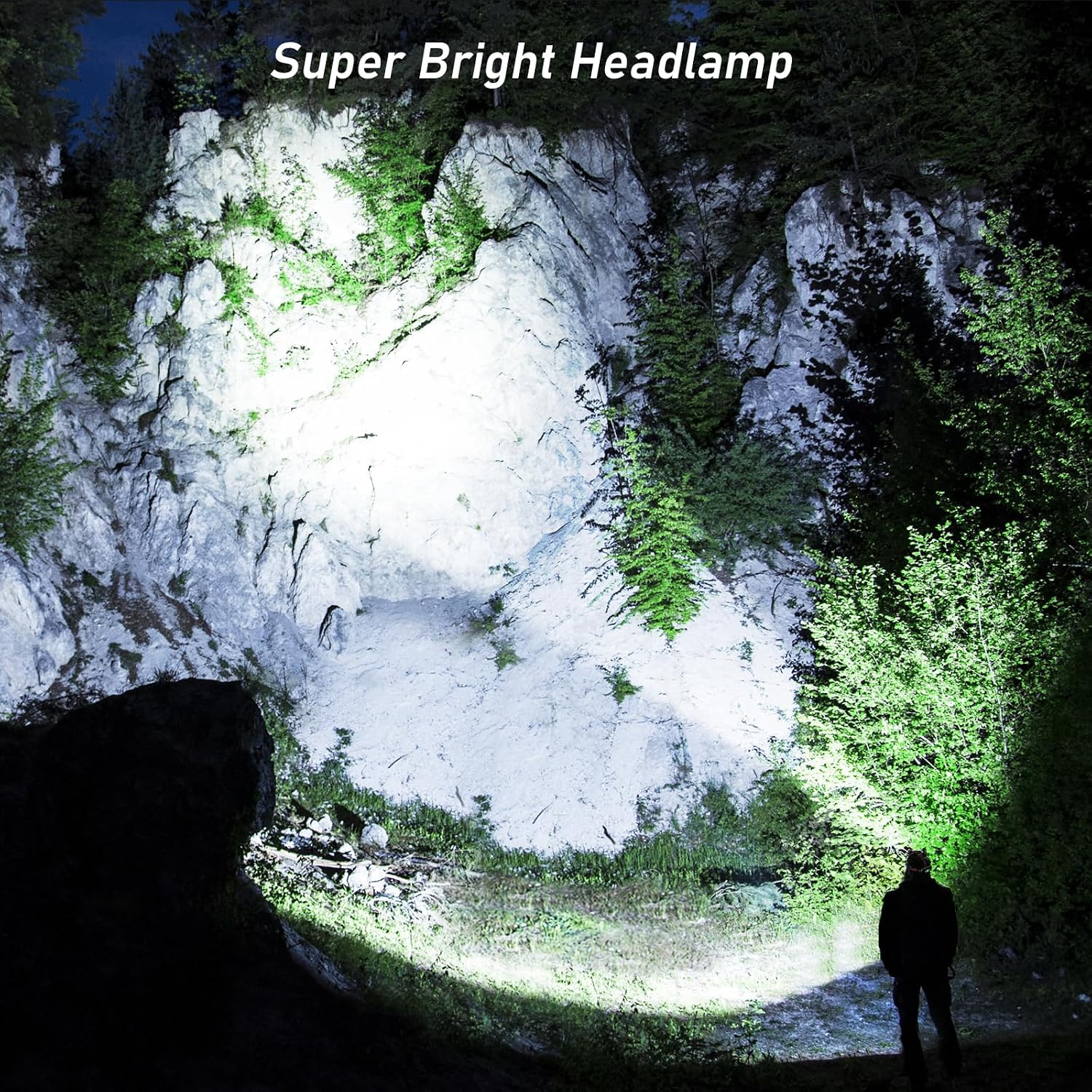 Blukar LED Headlamp Rechargeable,Ultra Bright Headlight with 3 Lights - Image 2
